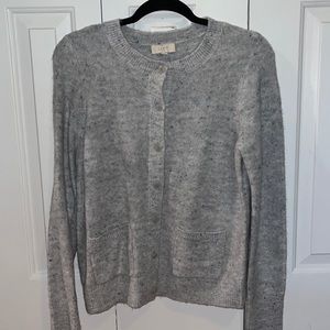 Loft cardigan sweater medium grey